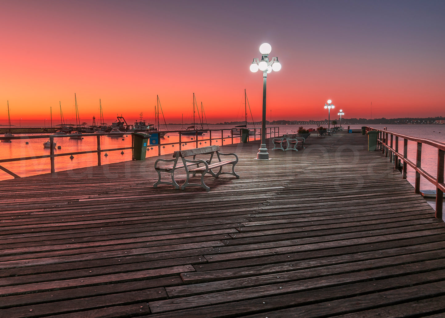 Atardecer en el muelle