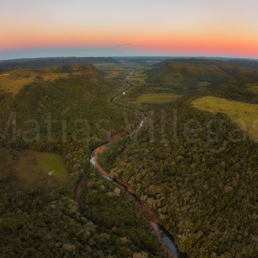 Atardecer en el  Valle del Lunarejo