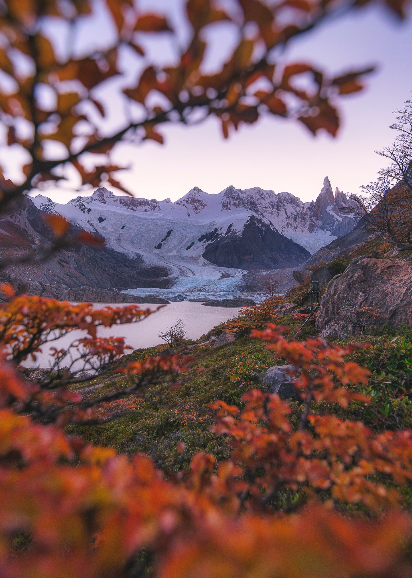 Cerro Torre y su Glaciar en Otoño